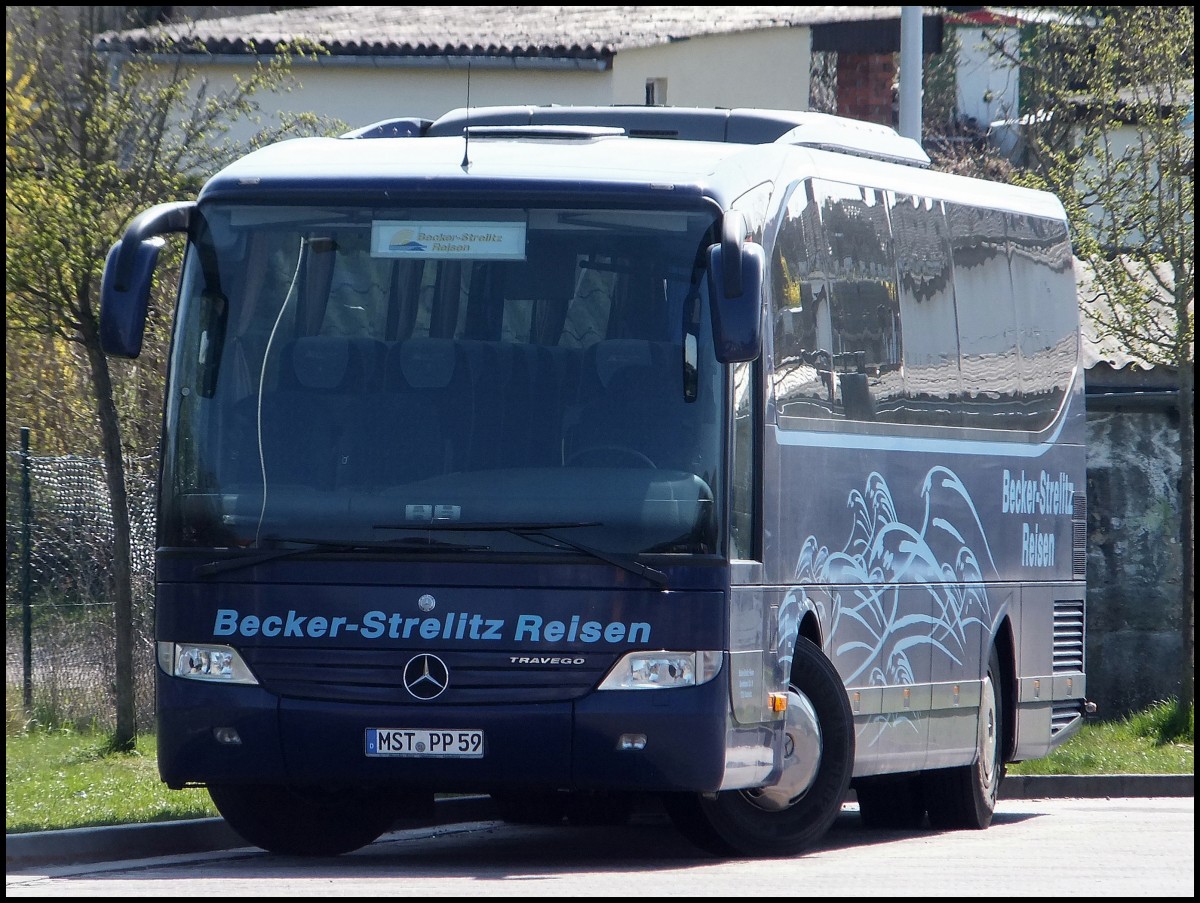 Mercedes Travego von Becker-Strelitz Reisen aus Deutschland in Bergen am 02.05.2013