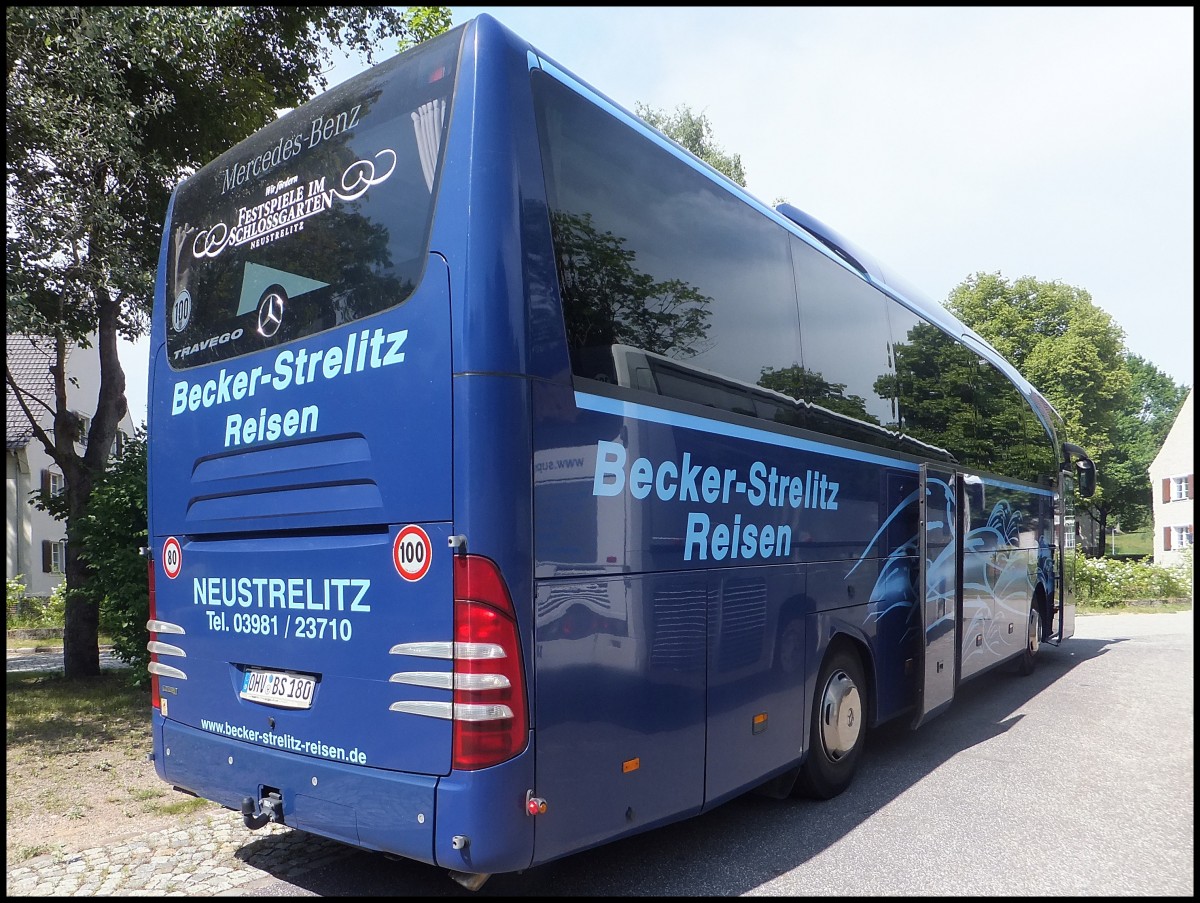 Mercedes Travego von Becker-Strelitz Reisen aus Deutschland in Ravensbrck am 18.06.2013