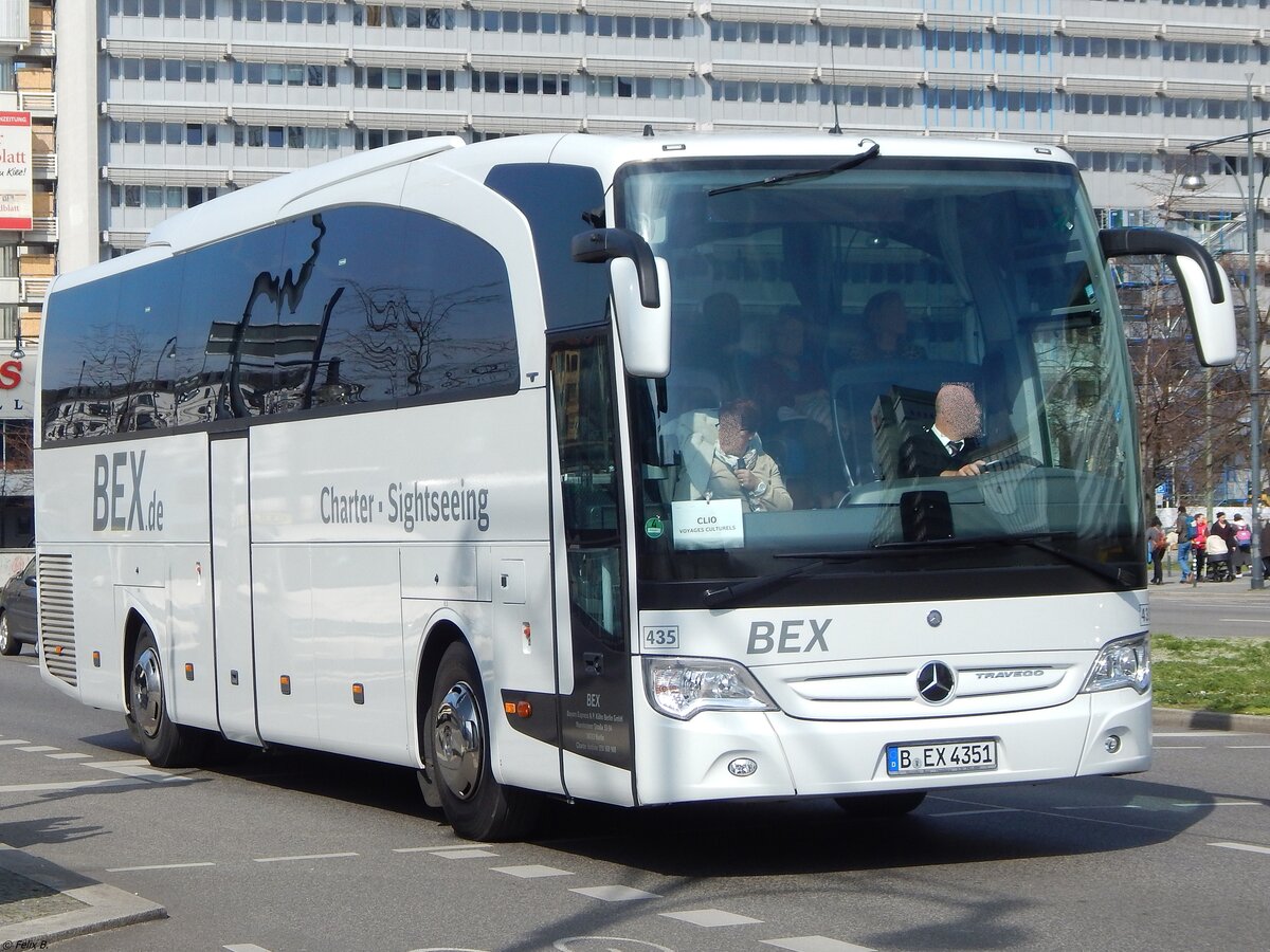 Mercedes Travego von BEX aus Deutschland in Berlin am 30.03.2019