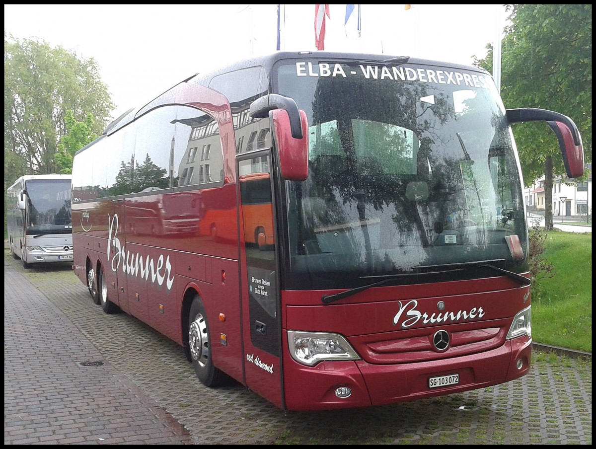 Mercedes Travego von Brunner aus der Schweiz in Bergen am 22.05.2013