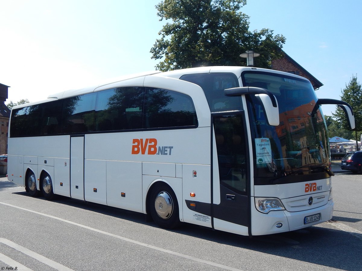 Mercedes Travego von BVB.net aus Deutschland in Neustrelitz am 26.07.2018