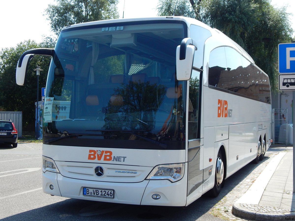 Mercedes Travego von BVB.net aus Deutschland in Neustrelitz am 26.07.2018
