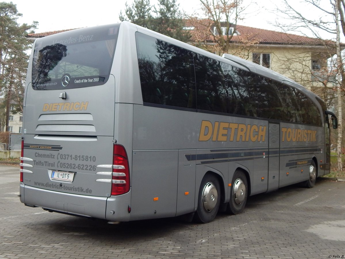 Mercedes Travego von Dietrich Touristik aus Österreich in Binz am 14.04.2018
