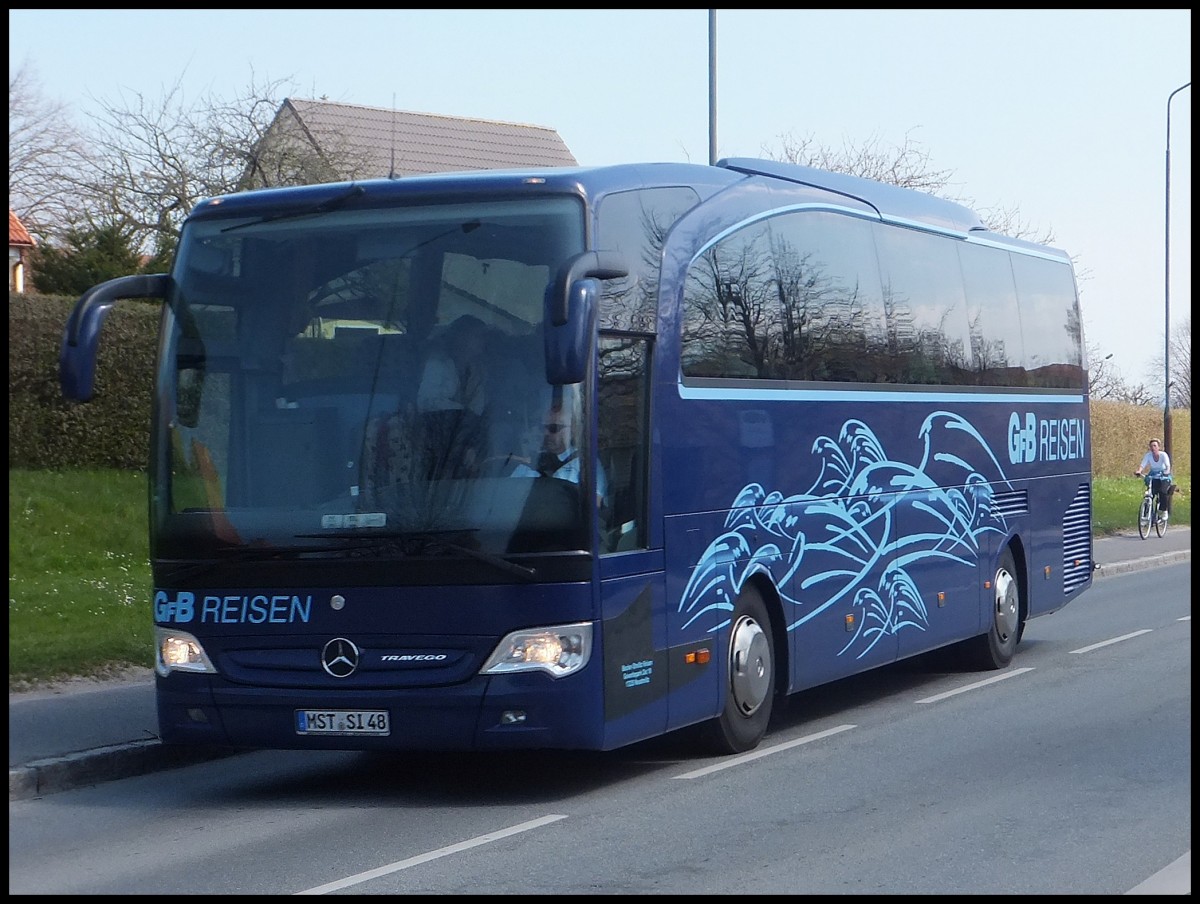 Mercedes Travego von GFB-Reisen aus Deutschland in Sassnitz am 05.05.2013 