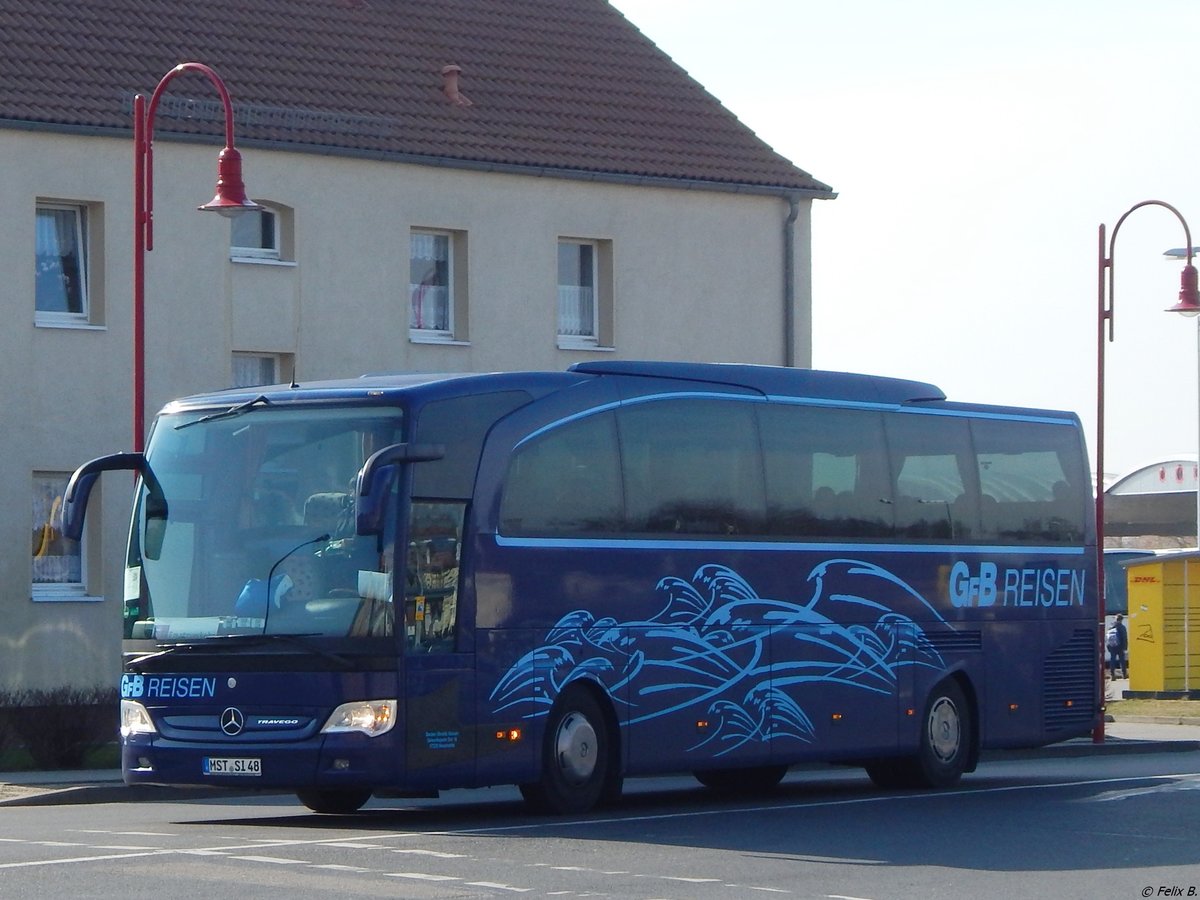 Mercedes Travego von GFB-Reisen aus Deutschland in Bergen am 17.03.2015