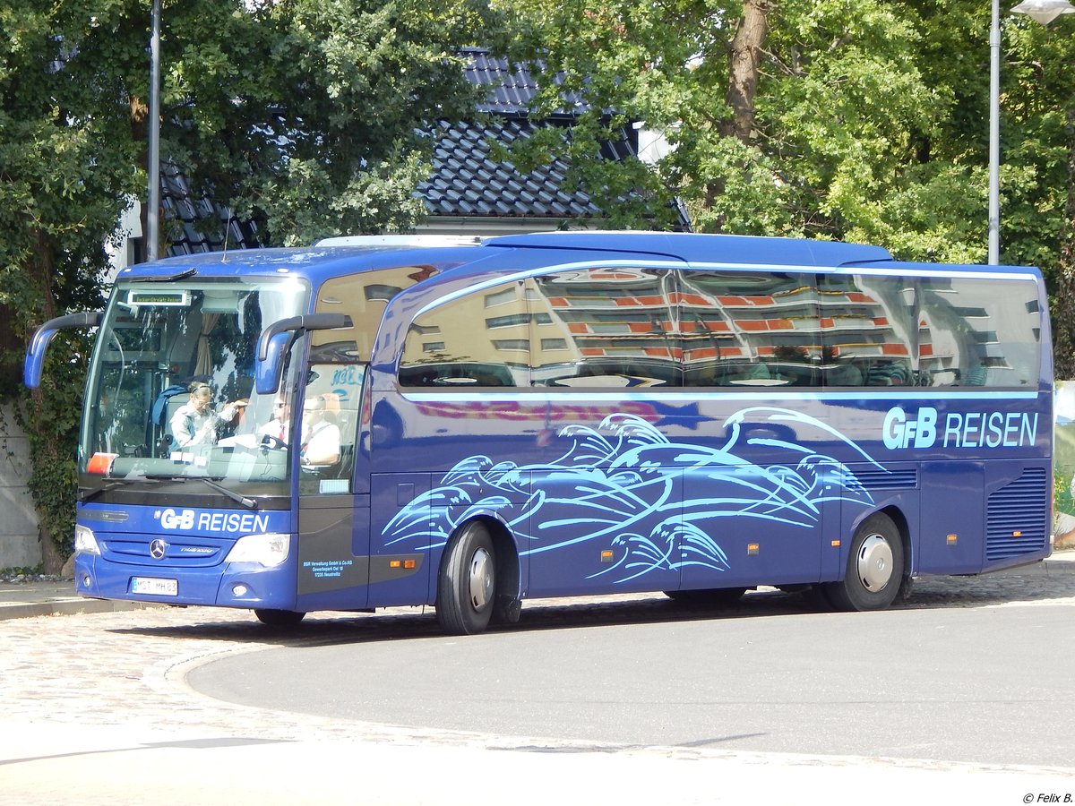 Mercedes Travego von GFB-Reisen aus Deutschland in Binz am 26.08.2017