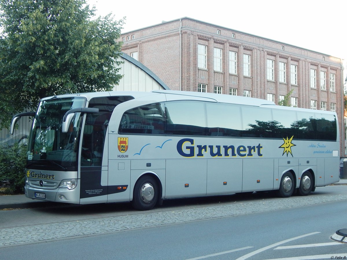 Mercedes Travego von Grunert aus Deutschland in Neubrandenburg am 07.07.2018