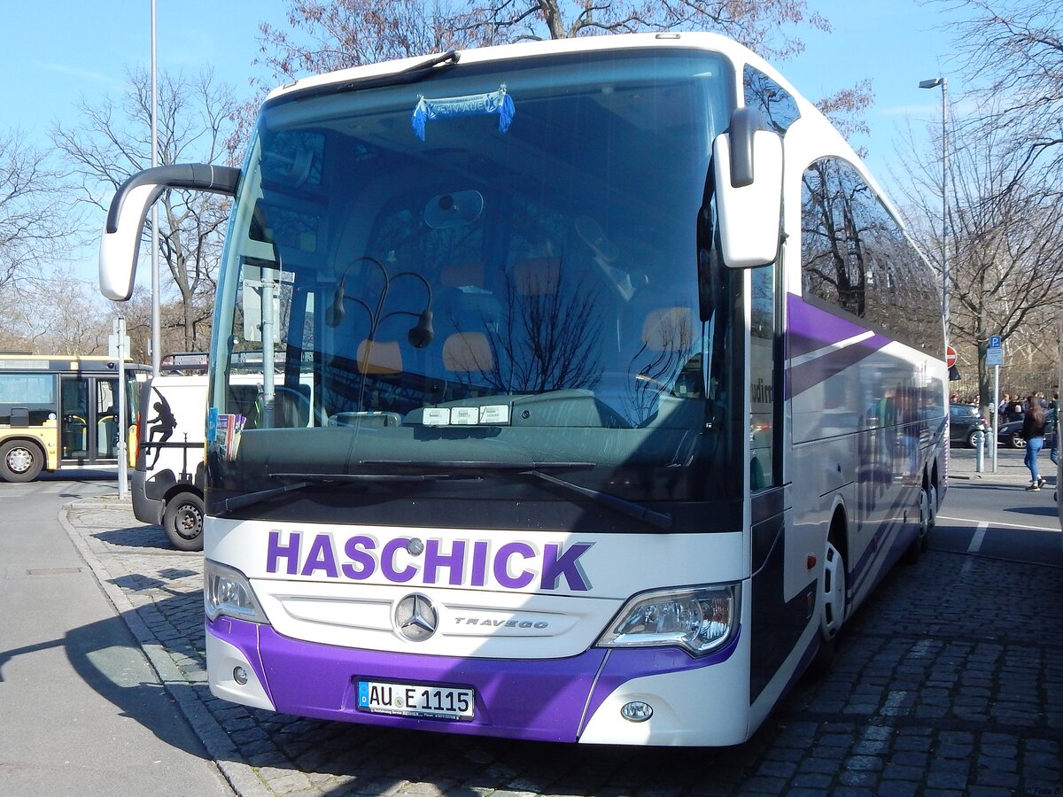 Mercedes Travego von Haschick aus Deutschland in Berlin am 30.03.2019