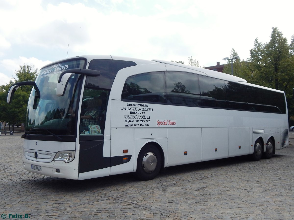 Mercedes Travego von Jaromír Dvořák - Doprava-Servis aus Tschechien in Potsdam am 24.08.2015