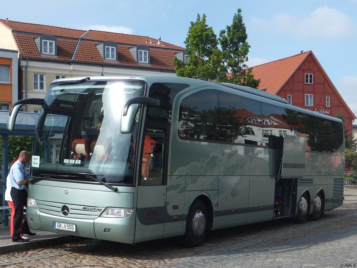 Mercedes Travego von KVG Dreiländereck aus Deutschland in Bergen am 03.07.2014