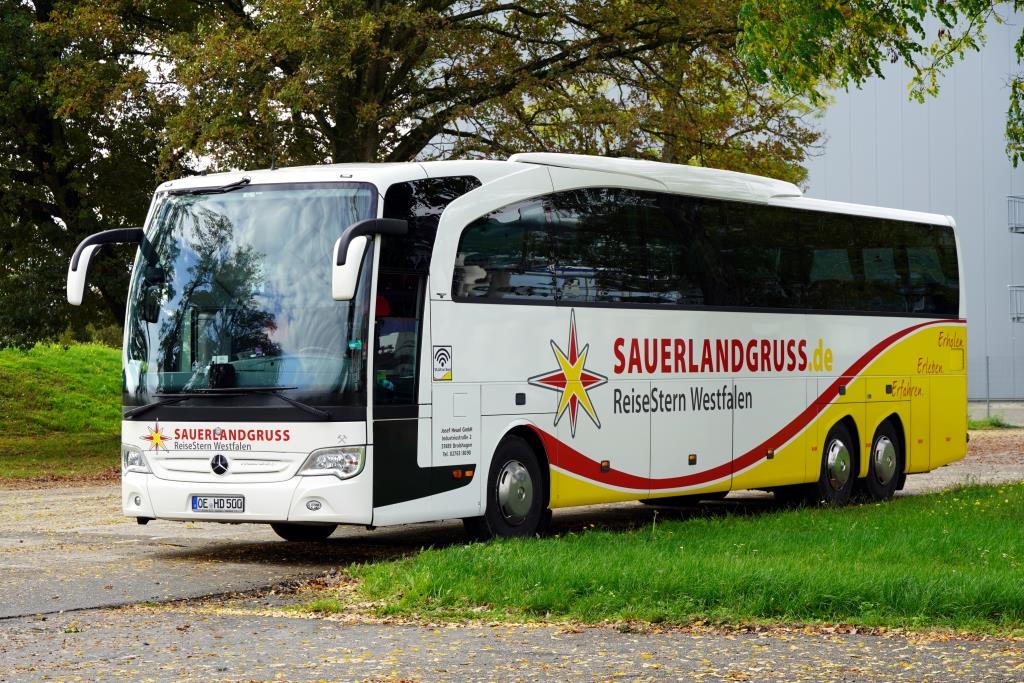 Mercedes Travego L  Sauerlandgruß , Speyer Oktober 2019