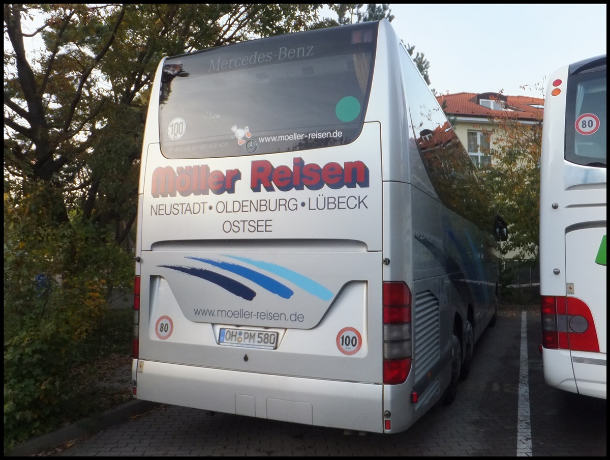 Mercedes Travego von Mller Reisen aus Deutschland in Binz am 22.10.2015