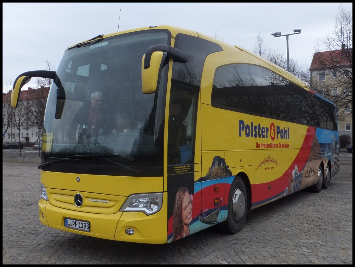Mercedes Travego von Polster & Pohl aus Deutschland in Potsdam am 08.02.2014