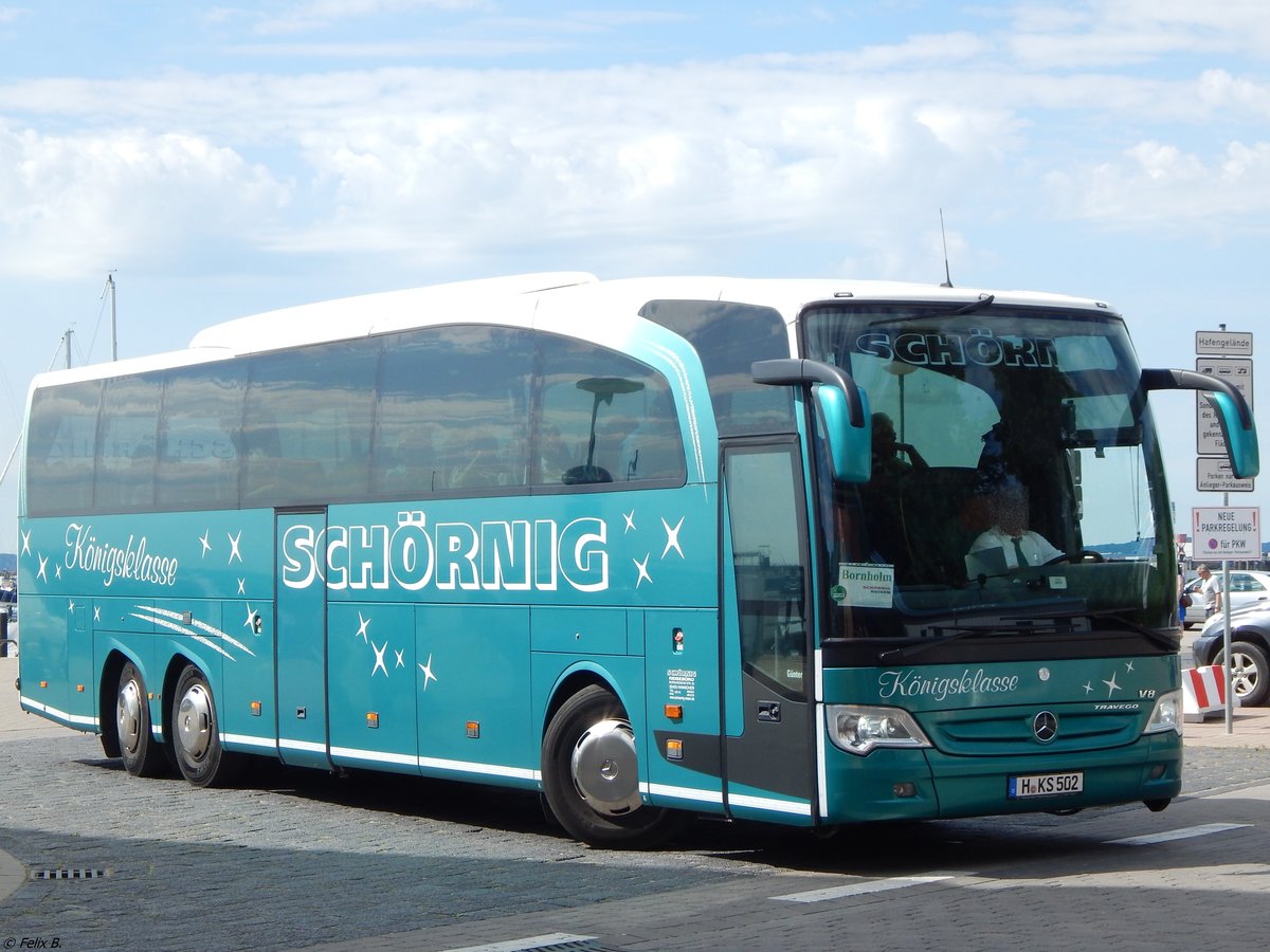 Mercedes Travego von Schörnig aus Deutschland im Stadthafen Sassnitz am 17.07.2015