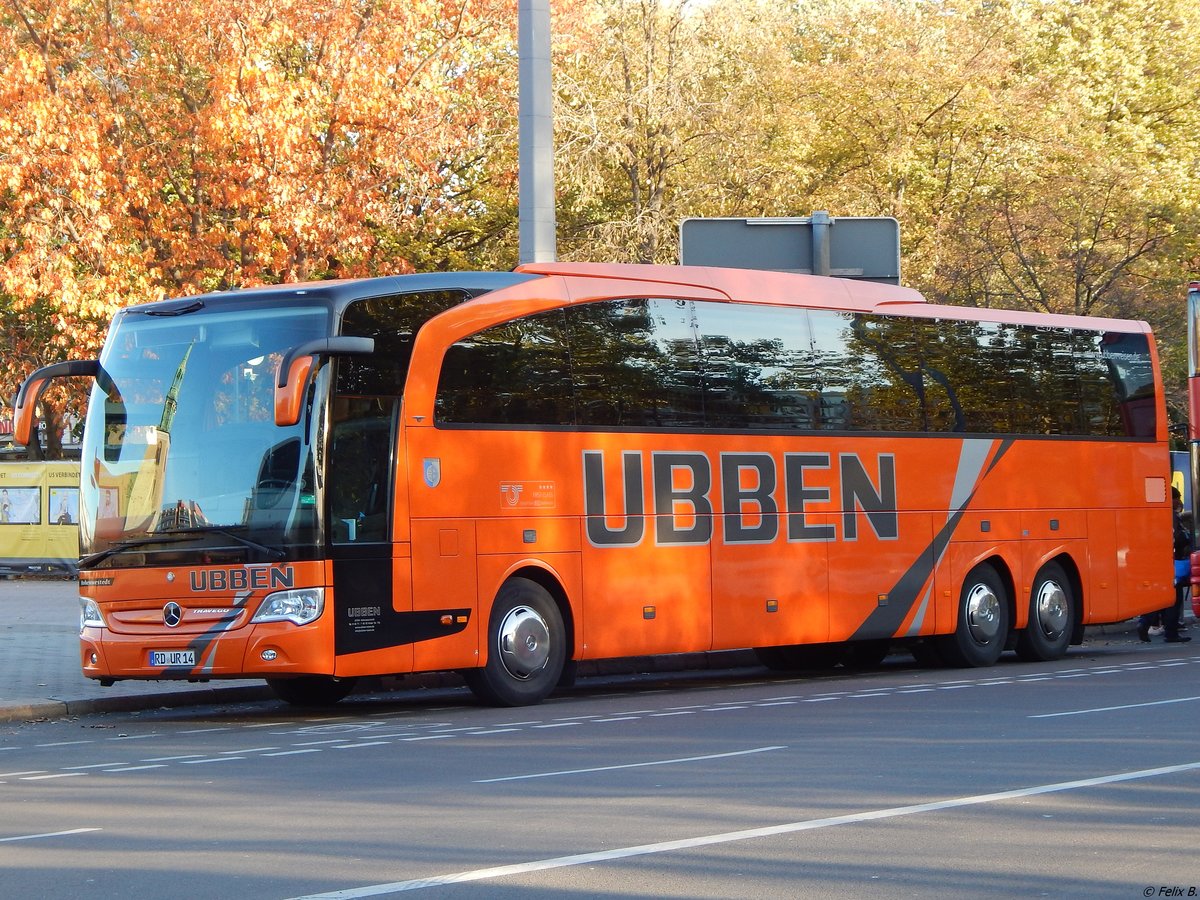 Mercedes Travego von Ubben aus Deutschland in Berlin am 31.10.2018