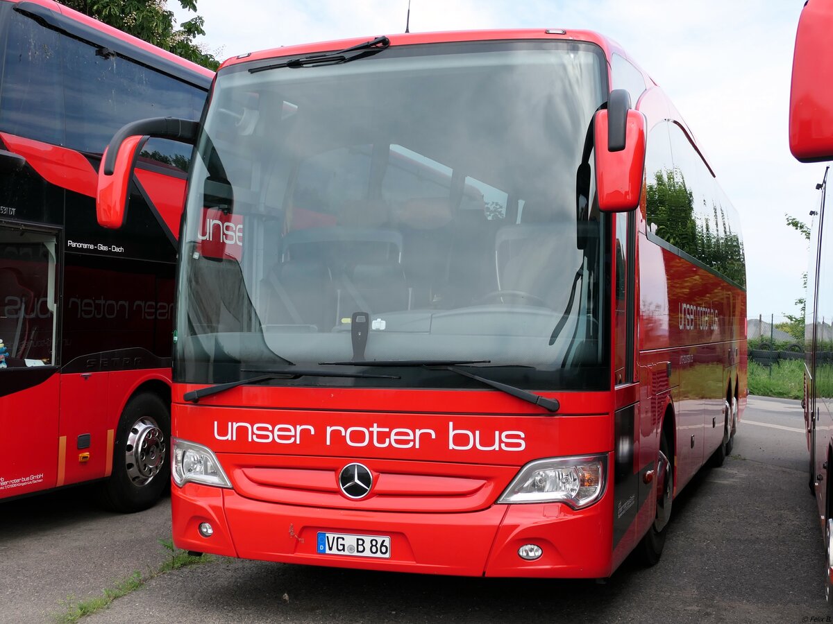 Mercedes Travego von URB aus Deutschland in Ueckermünde am 06.06.2021