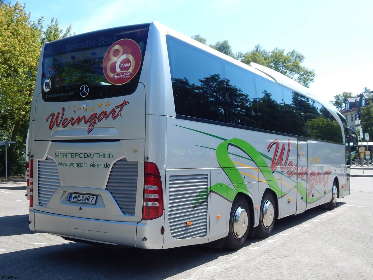 Mercedes Travego von Weingart aus Deutschland in Waren am 16.07.2018