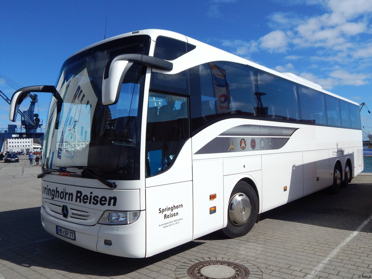 Mercerdes Tourismo von Springhorn Reisen aus Deutschland im Stadthafen Sassnitz am 03.04.2015