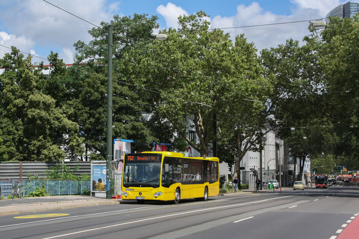 MH-V 7216, Düsseldorf-Derendorf S, 02.08.2021, 752 nach Düsseldorf Hbf