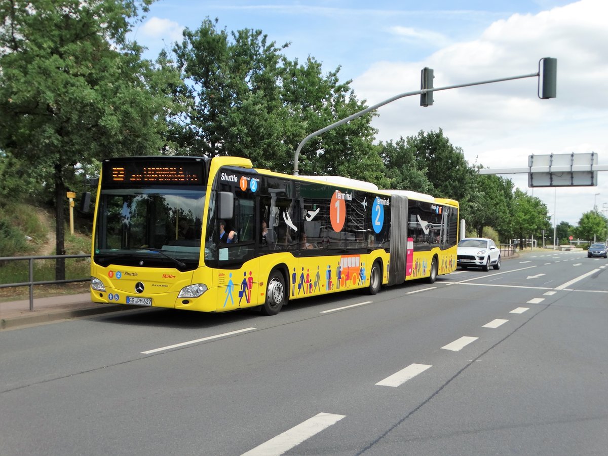 Müller Reisen Mercedes Benz Citaro 2 G Terminal Shuttle am 29.07.17 in Frankfurt Flughafen