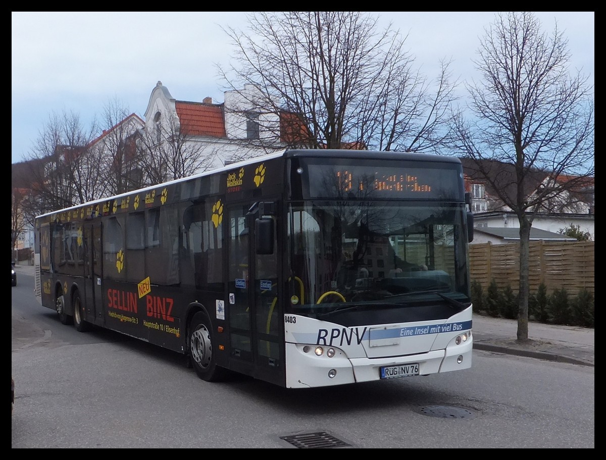 Neoplan Centroliner Evolution der RPNV in Sassnitz am 09.04.2013