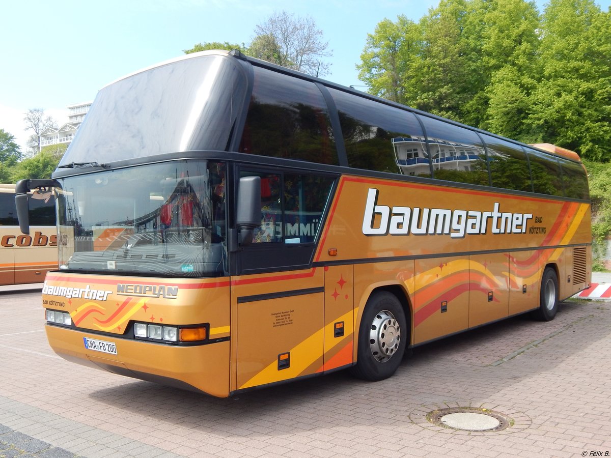Neoplan Cityliner von Baumgartner aus Deutschland im Stadthafen Sassnitz am 19.05.2016