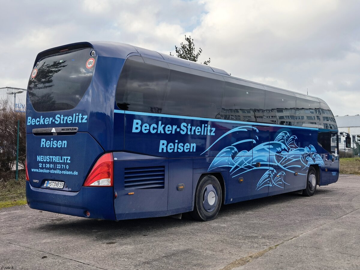 Neoplan Cityliner von Becker-Strelitz Reisen aus Deutschland in Neubrandenburg am 20.01.2022