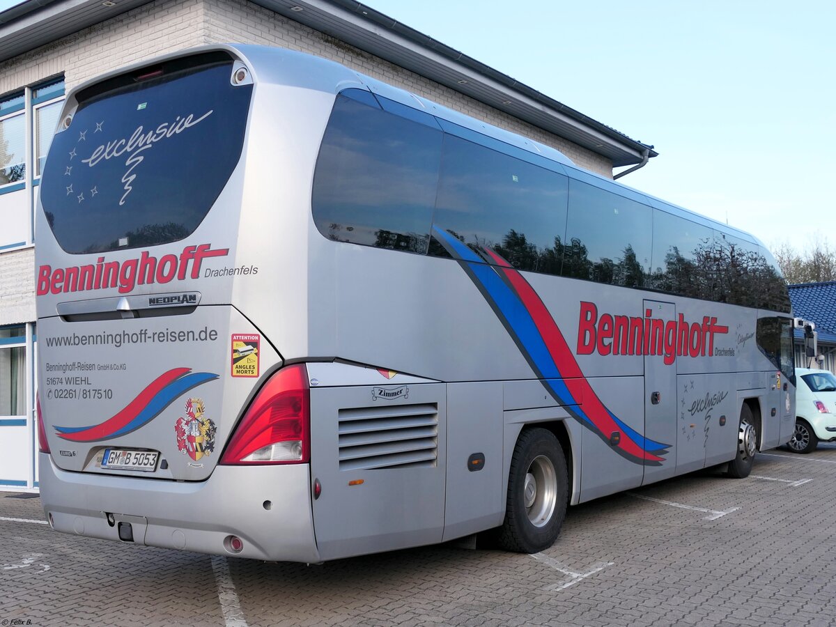 Neoplan Cityliner von Benninghoff aus Deutschland im Gewerbegebiet Sassnitz am 27.04.2024