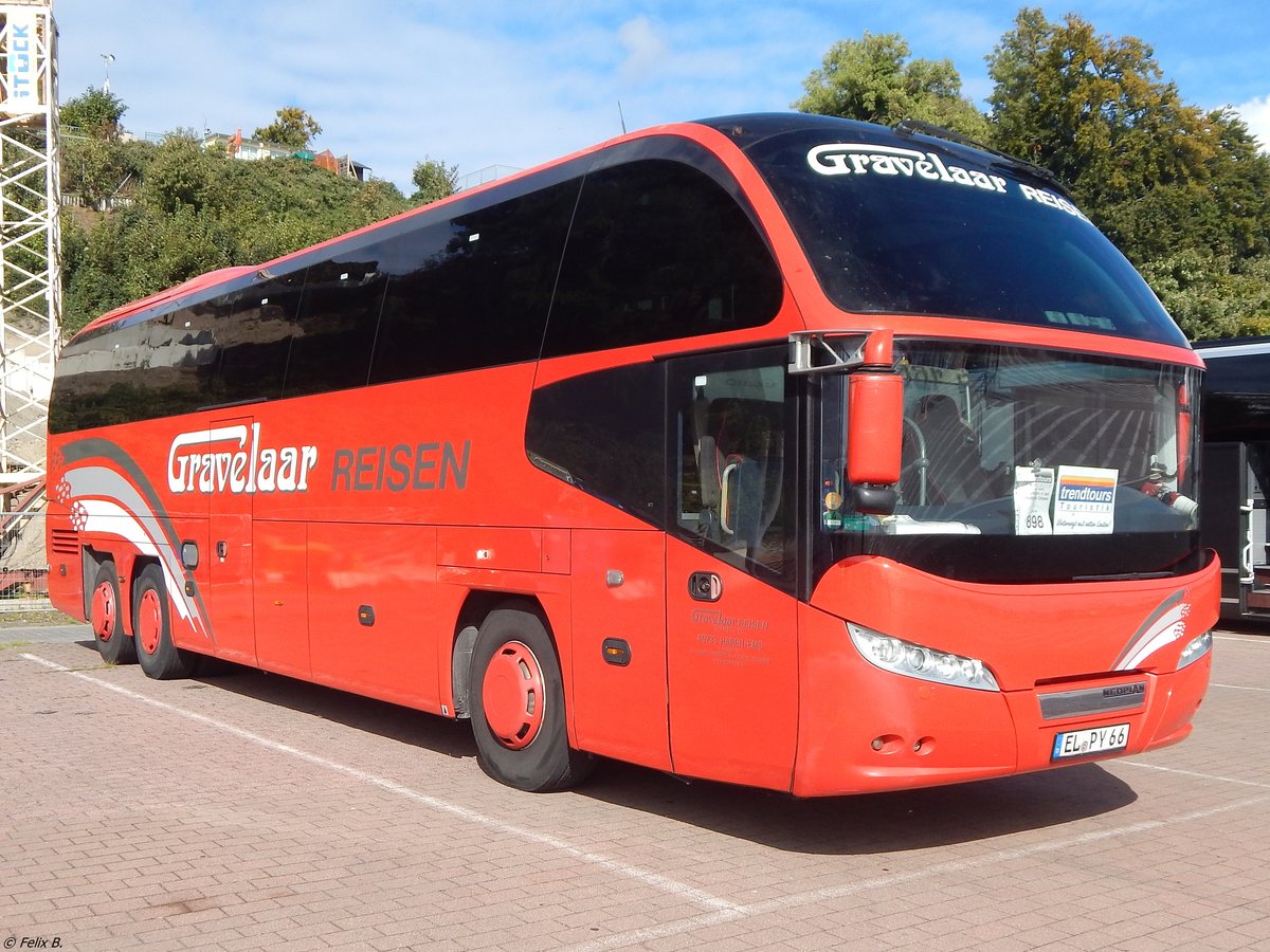 Neoplan Cityliner von Gravelaar Reisen aus Deutschland im Stadthafen Sassnitz am 29.09.2018