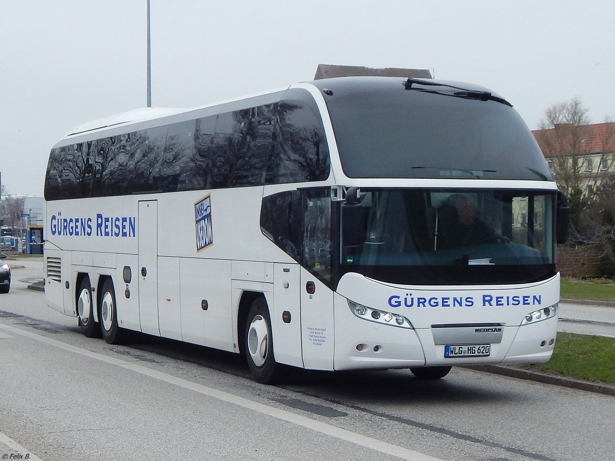 Neoplan Cityliner von Gürgens Reisen aus Deutschland in Greifswald am 11.04.2018