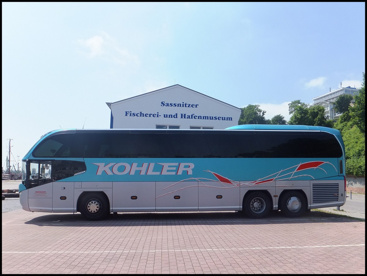 Neoplan Cityliner von Kohler aus Deutschland im Stadthafen Sassnitz am 20.06.2013