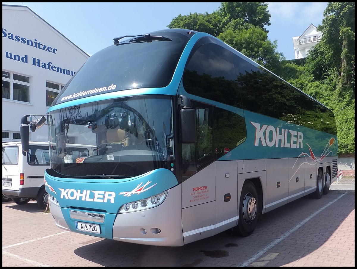 Neoplan Cityliner von Kohler aus Deutschland im Stadthafen Sassnitz am 20.06.2013