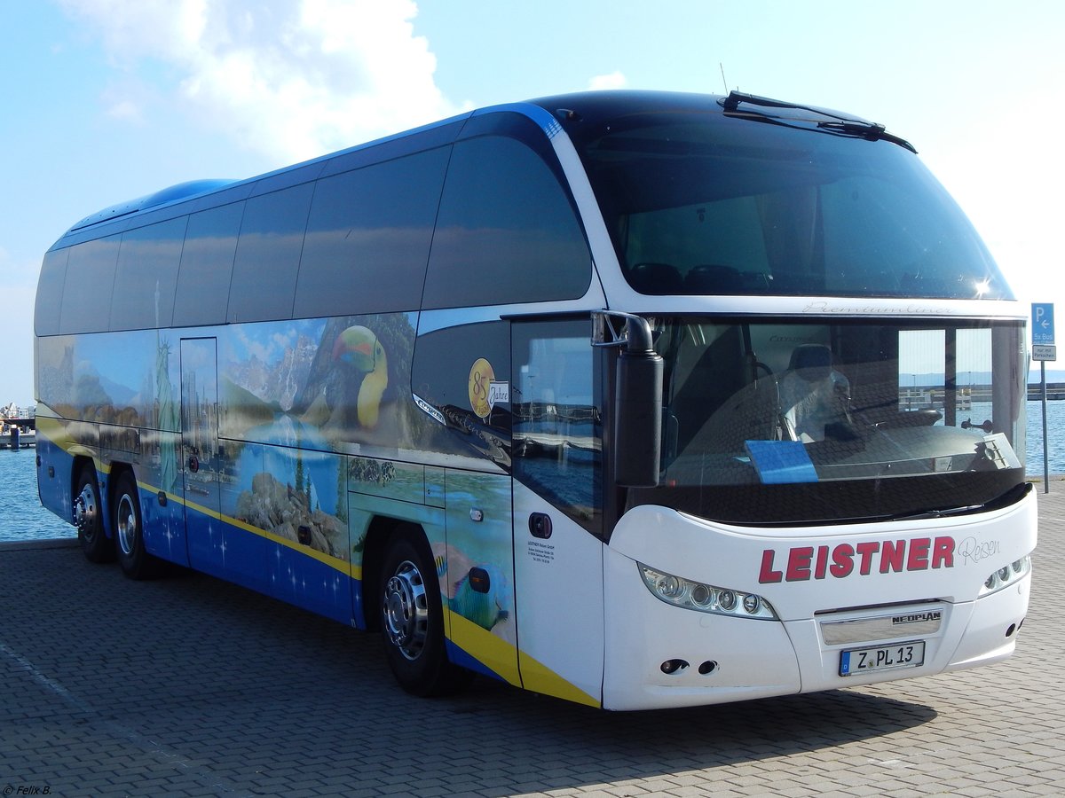 Neoplan Cityliner von Leistner Reisen aus Deutschland (ex Fischland-Darss-Tours) im Stadthafen Sassnitz am 16.09.2017