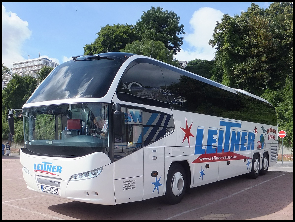 Neoplan Cityliner von Leitner aus Deutschland im Stadthafen Sassnitz am 24.08.2013