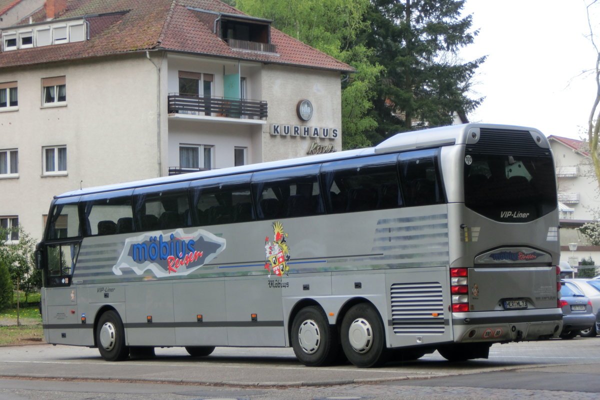 Neoplan Cityliner von Möbius Reisen am 17.04.2019 in Bad Bergzabern