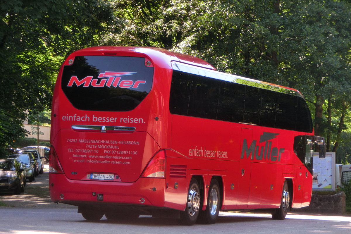 Neoplan Cityliner von Müller Reisen am 07.07.2016 in Bad Bergzabern