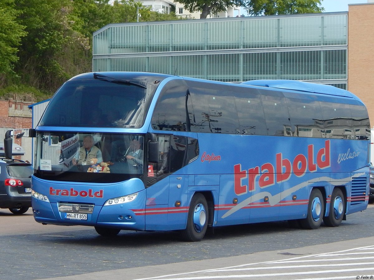 Neoplan Cityliner von Trabold aus Deutschland im Stadthafen Sassnitz am 14.05.2016