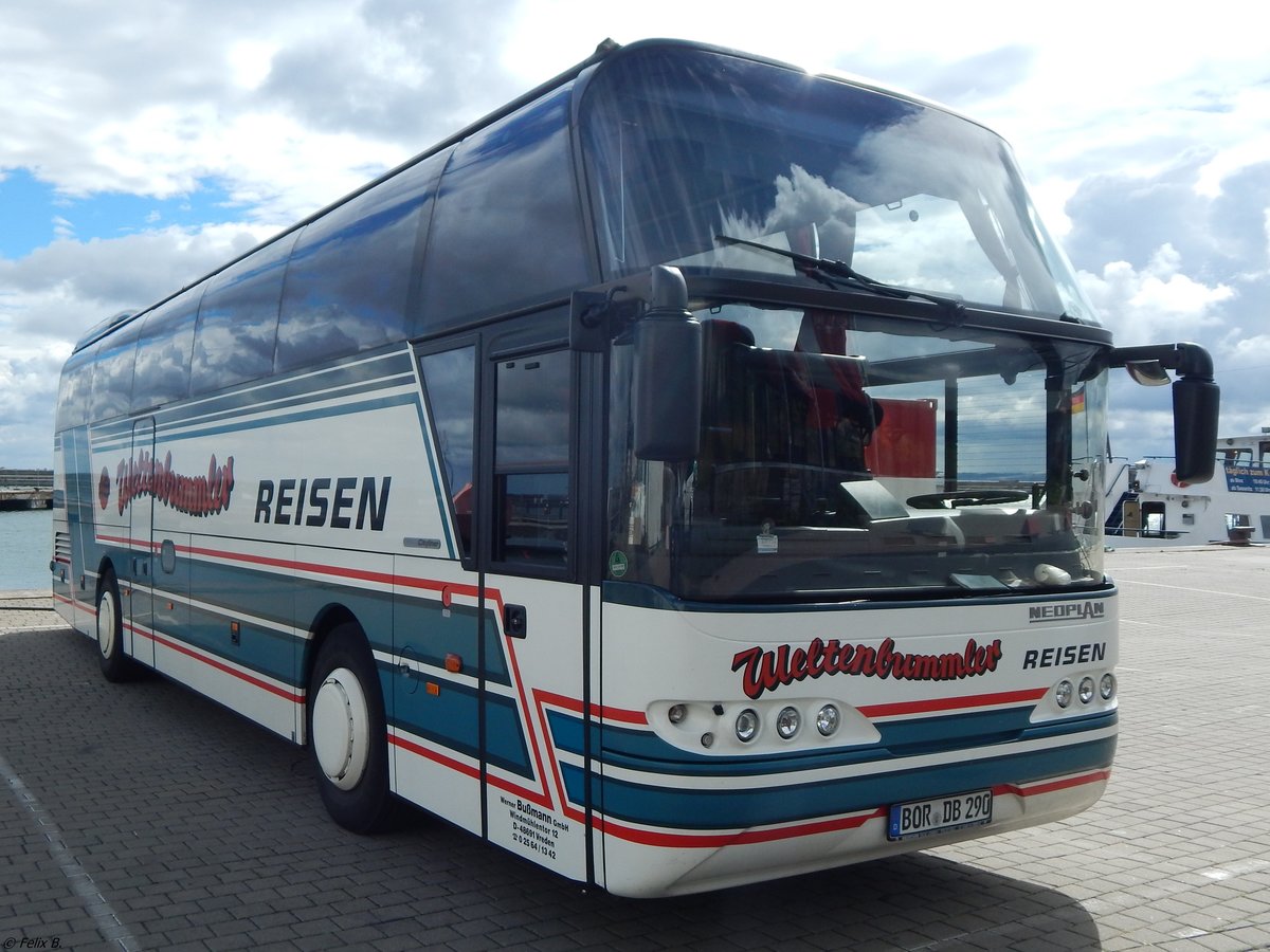 Neoplan Cityliner von Werner Bußmann GmbH aus Deutschland im Stadthafen Sassnitz am 06.09.2015
