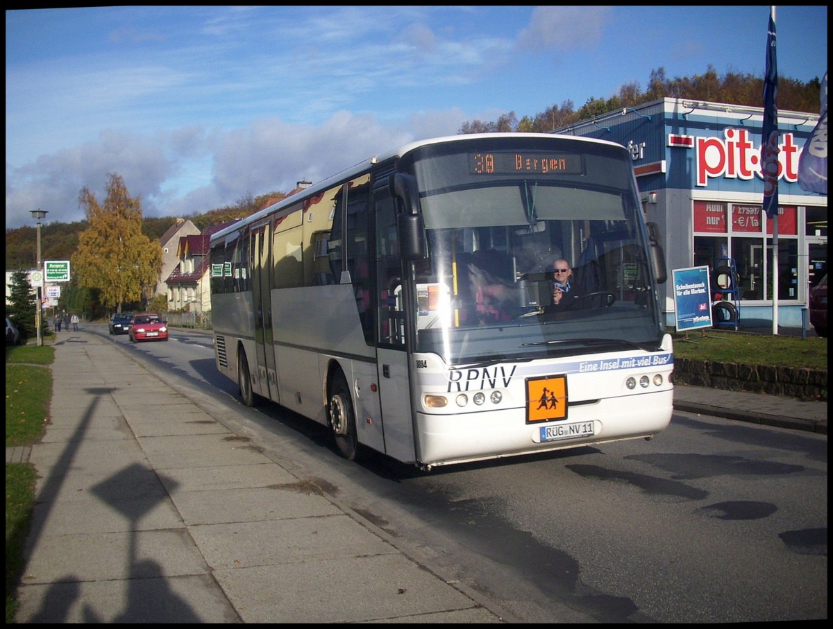 Neoplan Eurolienr der RPNV in Bergen am 06.11.2012 Gru an den netten Fahrer!