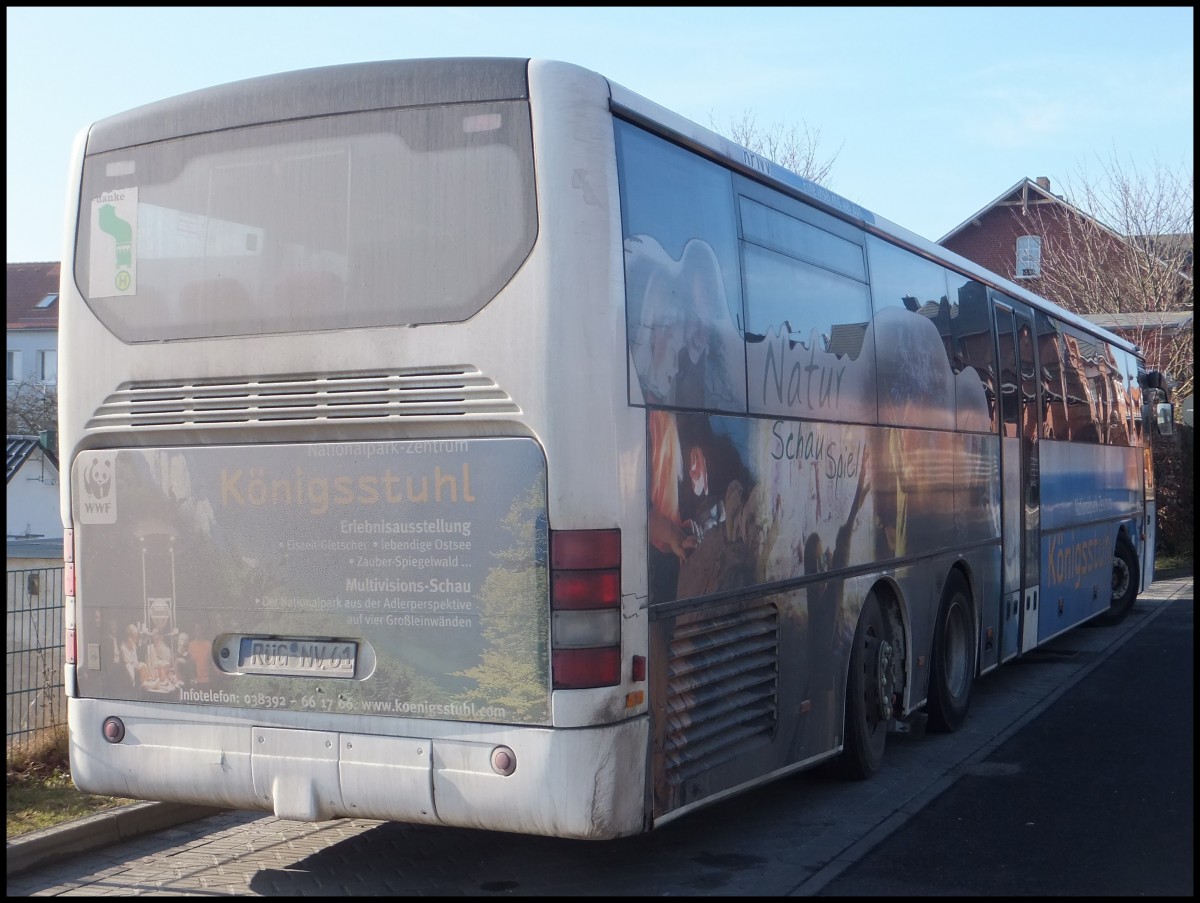 Neoplan Euroliner der RPNV in Sassnitz 23.02.2014