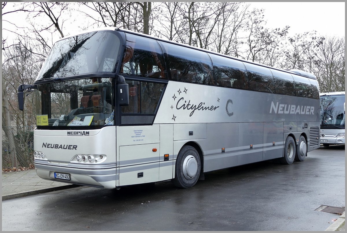 Neoplan N 1116/3 HC Cityliner von 'Edwin Neubauer'. Zur Grünen Woche, Berlin im Januar 2020. (Grüne Woche)
