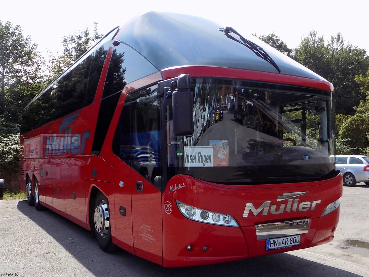 Neoplan Starliner von Müller aus Deutschland in Binz am 05.08.2015