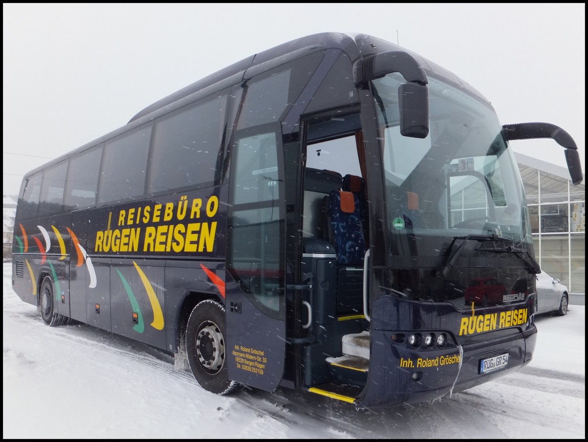 Neoplan Tourliner von Rügen Reisen aus Deutschland in Bergen am 27.01.2014