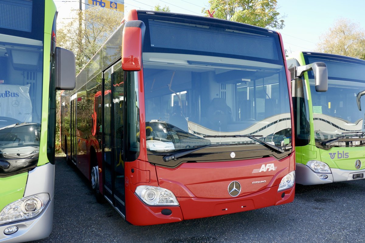 Neuer MB C2 für die AFA am 13.10.18 bei Evobus in Kloten abgestellt.