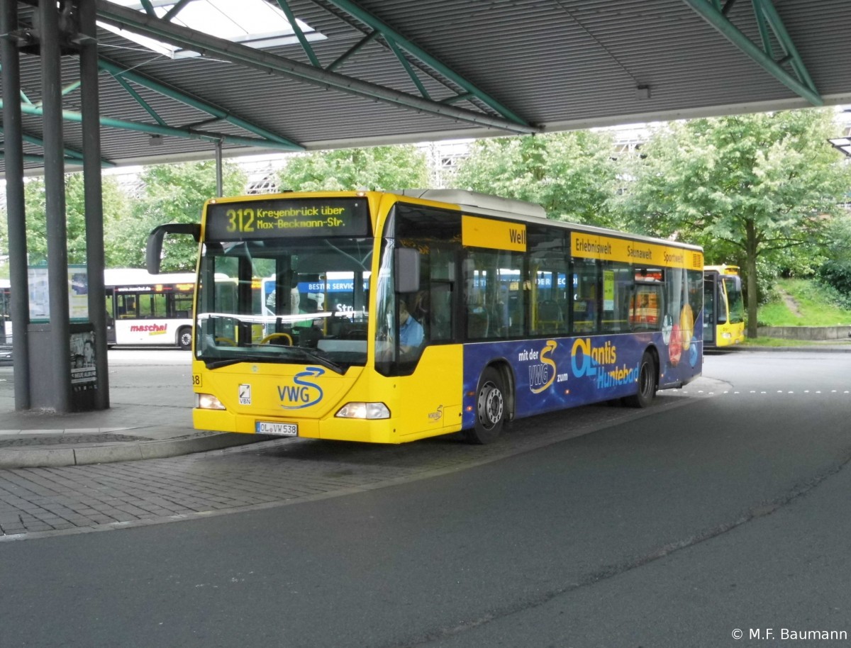 Nordbus Wg. 038 - MB O 530, ZOB am 15.08.15