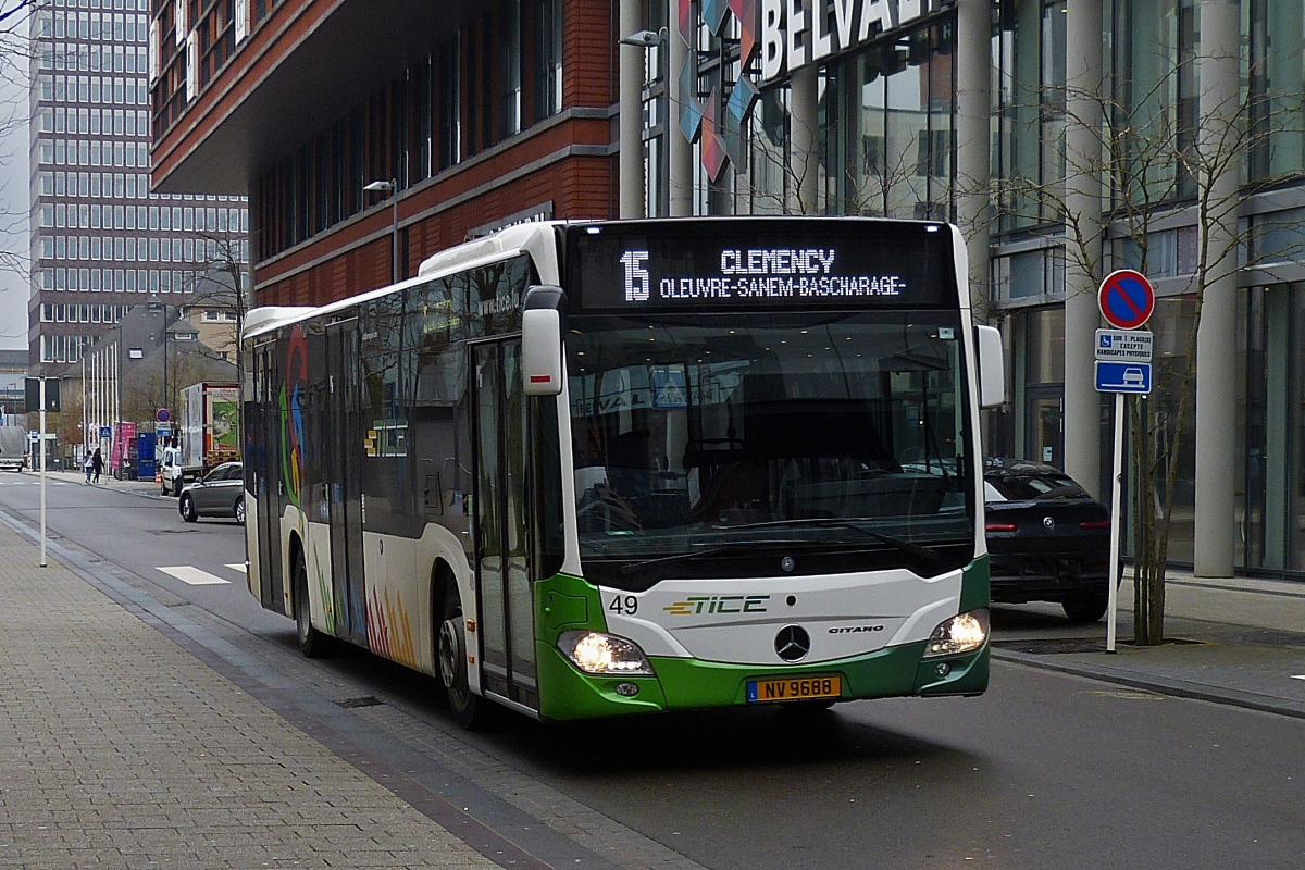 NV 9688, Mercedes Benz Citato vom Tice, unterwegs in den Straßen von Belval Université. 04.03.2020