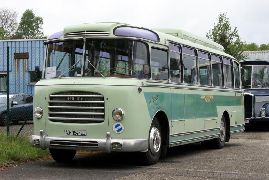 Oldtimer Berliet PLB 8b Gangloff Bj. 1956  Morard - Autocars Anciens de France , 2. Europäisches Oldtimerbustreffen Wissembourg/Elsass 27.04.2019 