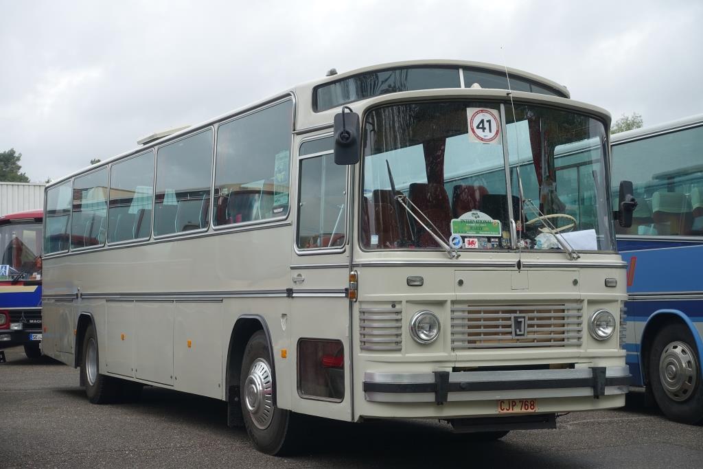 Oldtimer Jonckheere Volvo Bj. 1973  De Zigeuner , 2. Europäisches Oldtimerbustreffen Wissembourg/Elsass 27.04.2019 