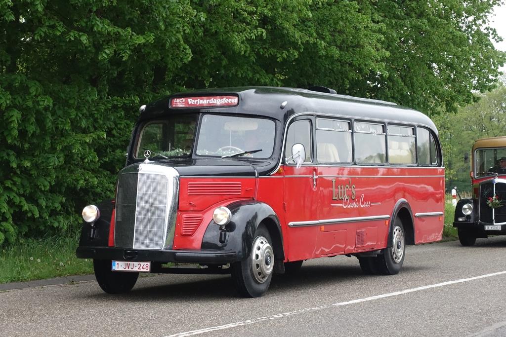 Oldtimer Mercedes O 3500  Luc , 2. Europäisches Oldtimerbustreffen Wissembourg/Elsass 27.04.2019 