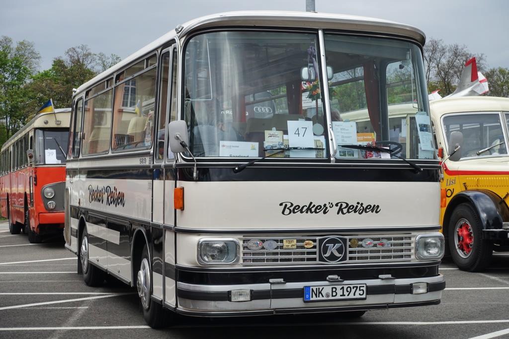 Oldtimer Setra S 80 Bj. 1975  Becker , 5. Europatreffen historischer Omnibusse in Speyer 22.04.2017
